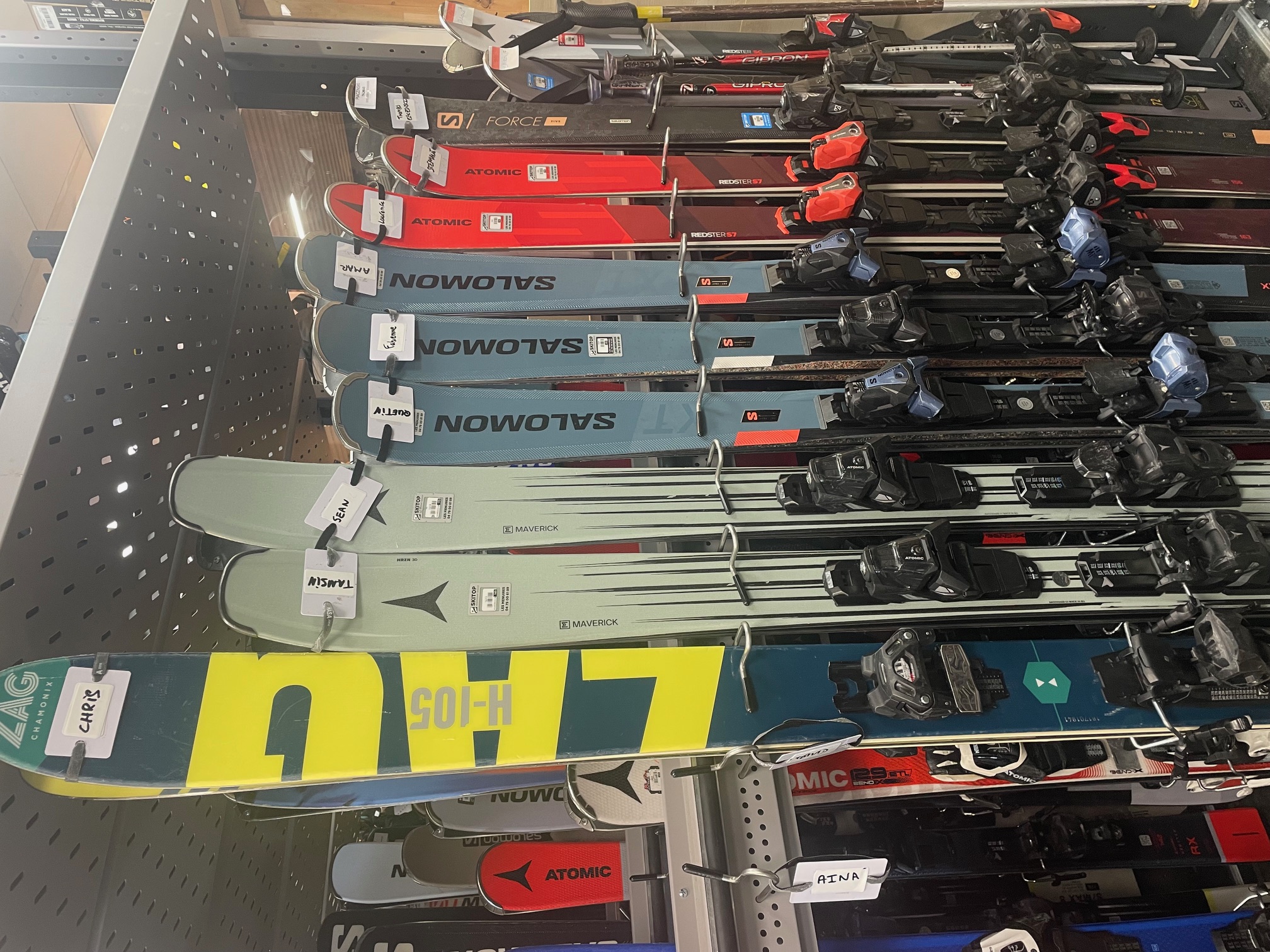 Ski storage at SKI TOP La Croisette